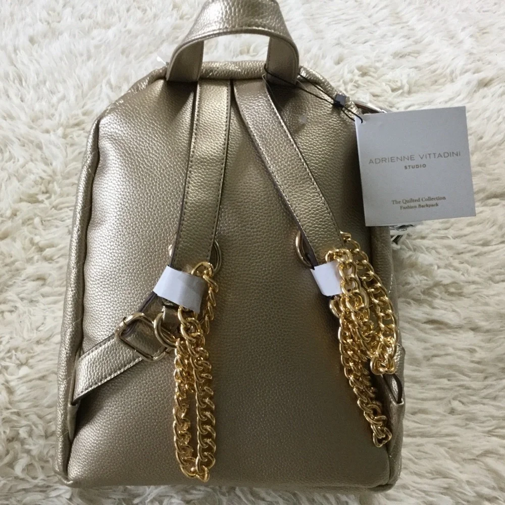 Adrienne Vittadini Shimmering Quilted Packpack